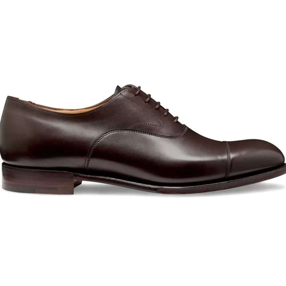 Cheaney Oxfords | Alfred R Capped Oxford In Mocha Calf Leather