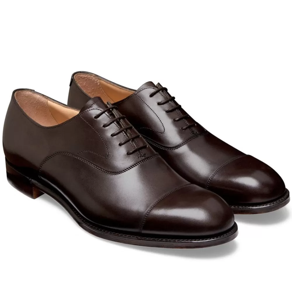 Cheaney Oxfords | Alfred R Capped Oxford In Mocha Calf Leather
