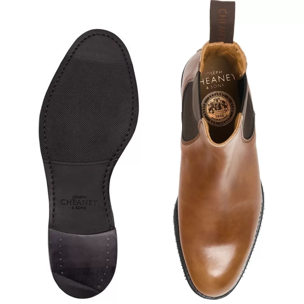 Cheaney Chelsea Boots | Avril D Chelsea Boot In French Brown Museum Calf Leather