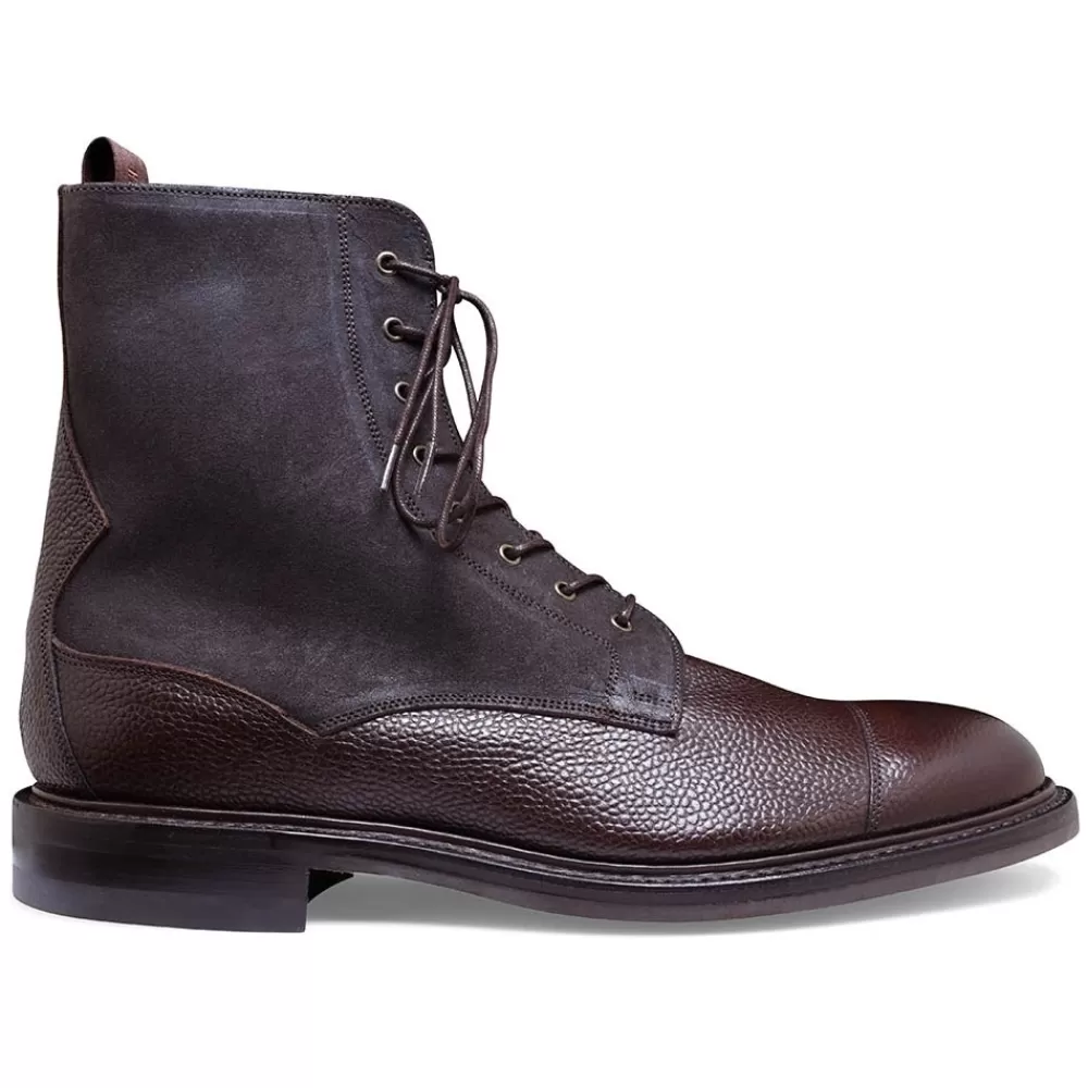 Cheaney Derby Boots | Banbury R Derby Boot In Walnut Grain/Brown Coupe