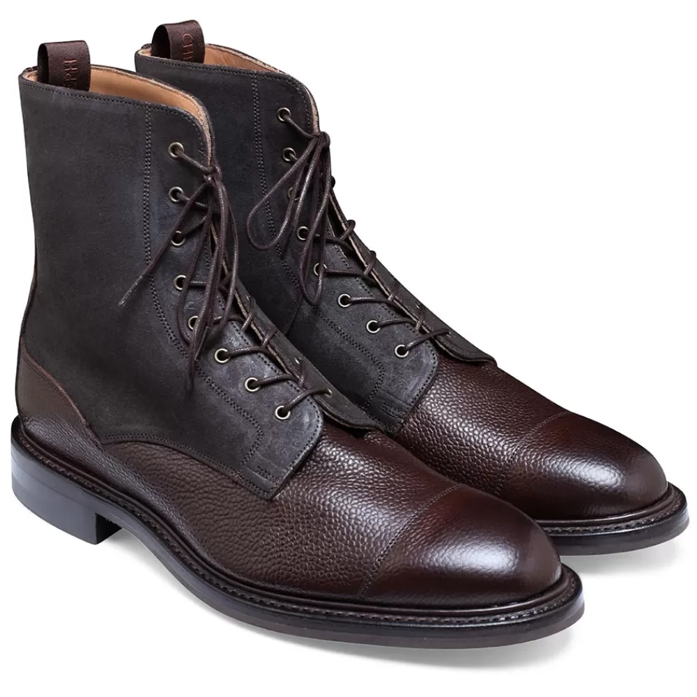 Cheaney Derby Boots | Banbury R Derby Boot In Walnut Grain/Brown Coupe