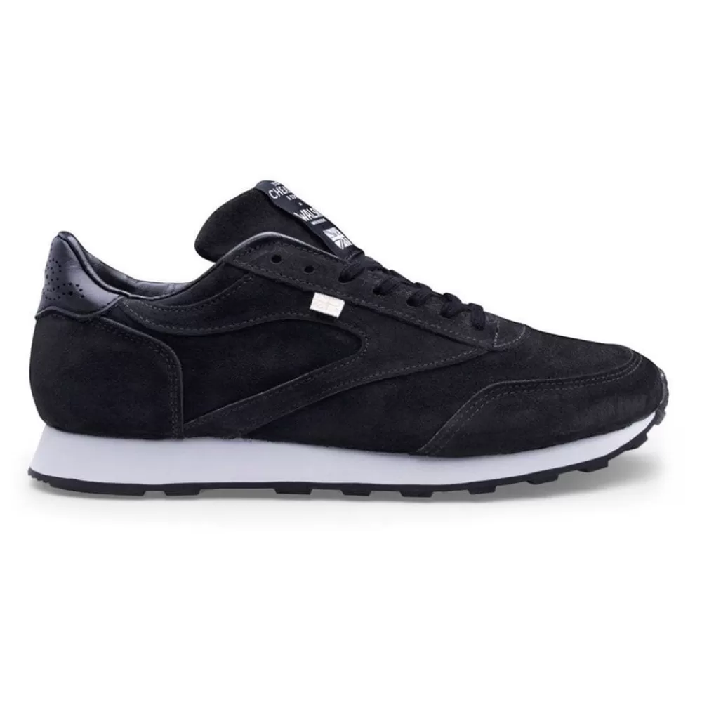 Cheaney X Walsh Trainers | Bannister Trainer In Black Palio Suede