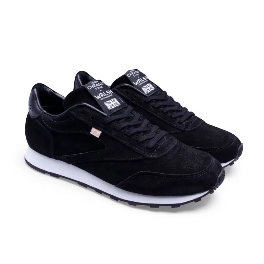 Cheaney X Walsh Trainers | Bannister Trainer In Black Palio Suede