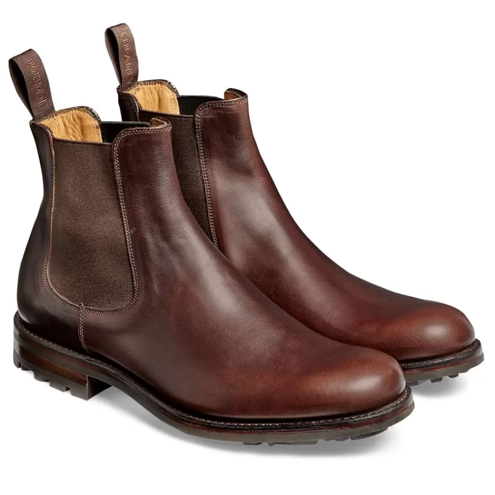 Cheaney Chelsea Boots | Barnes Iii B Chelsea Boot In Brown Pull Up Leather