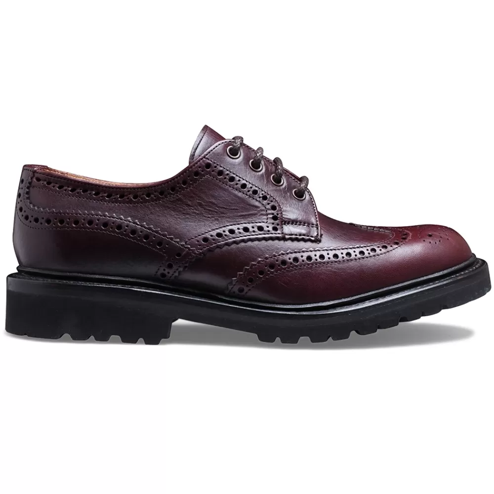 Cheaney Brogues | Beccles Gv Derby Brogue In Polo Brown Eco Oiled Leather
