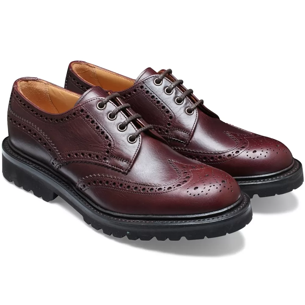Cheaney Brogues | Beccles Gv Derby Brogue In Polo Brown Eco Oiled Leather