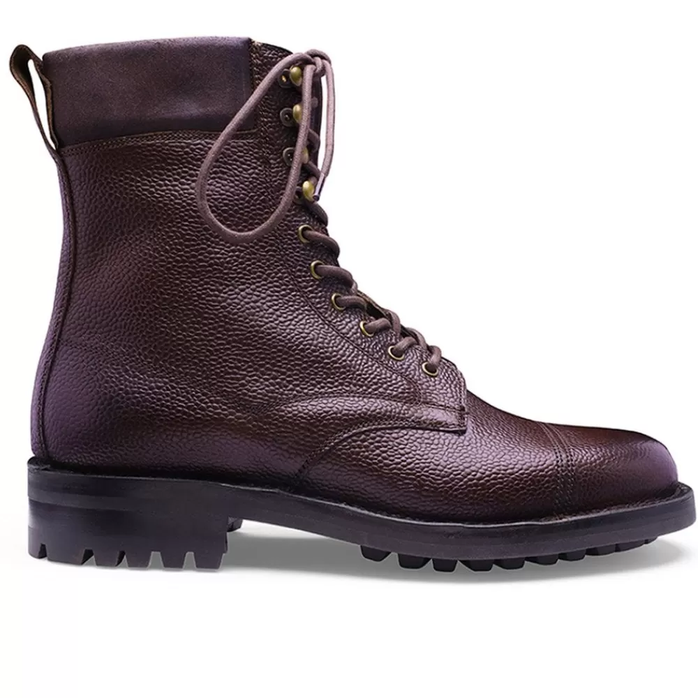 Cheaney Hiker Boots | Bowland C Veldtschoen Derby Boot In Walnut Grain Leather