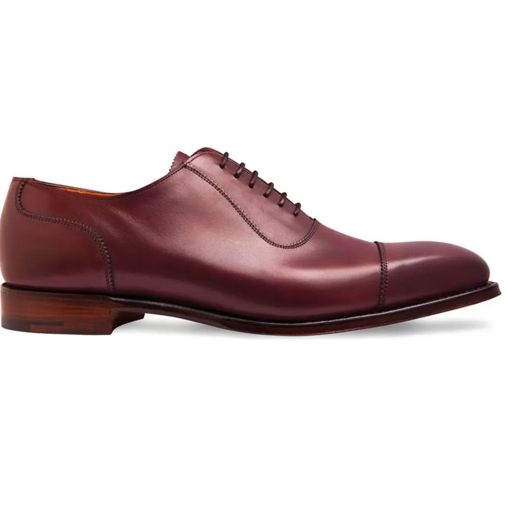 Cheaney Oxfords | Brackley Oxford In Burgundy Calf Leather