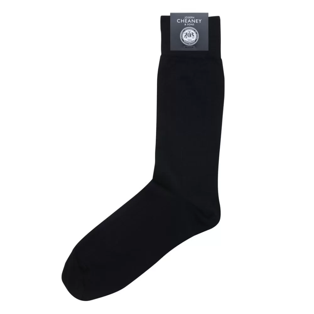 Corgi Socks | Brecon Black Mens Cotton Socks
