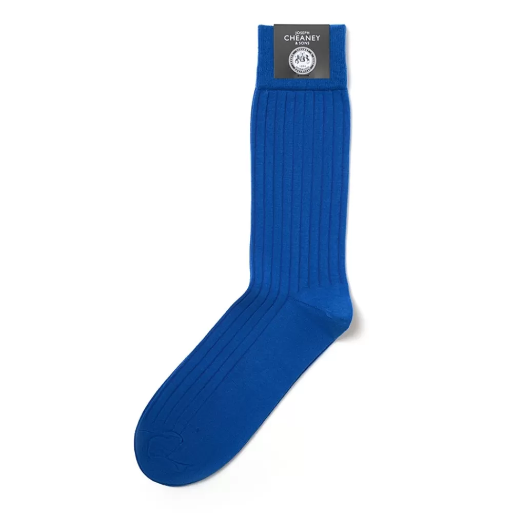 Corgi Socks | Brecon Blue Mens Cotton Socks