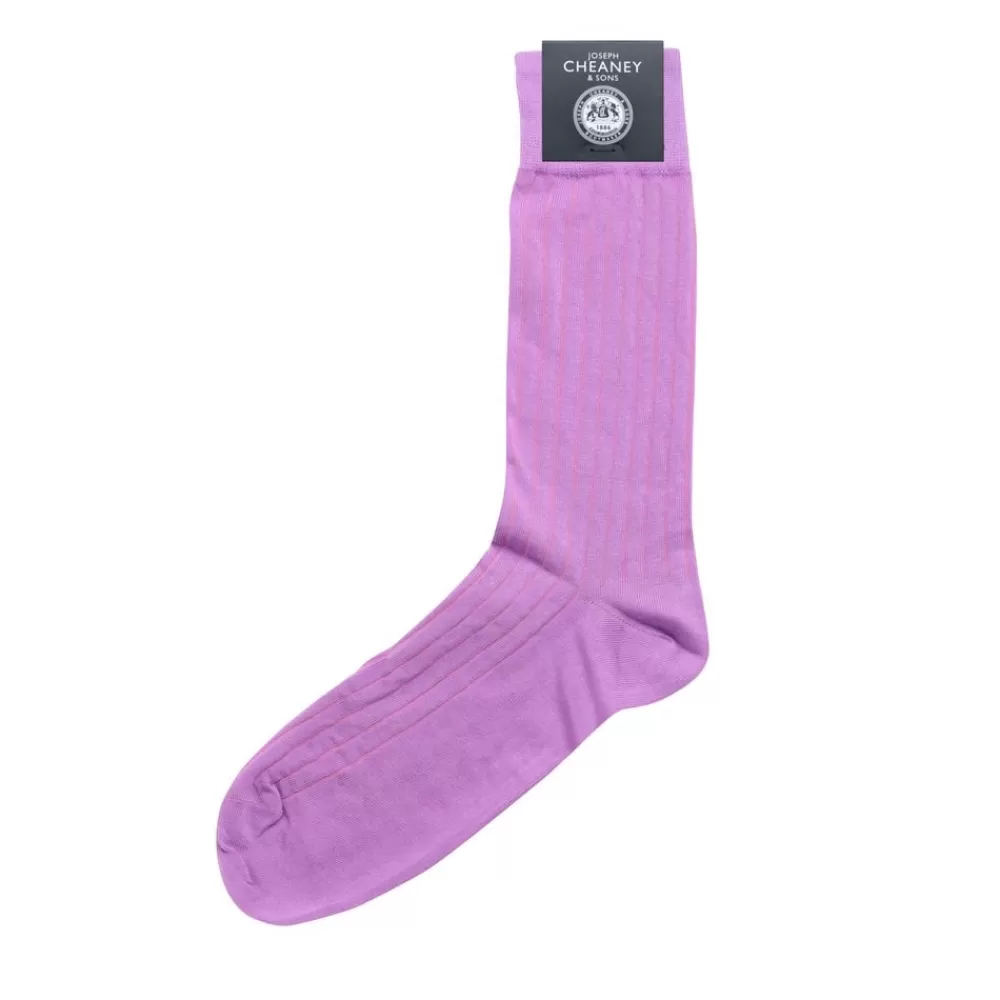 Corgi Socks | Brecon Purple Mens Cotton Socks