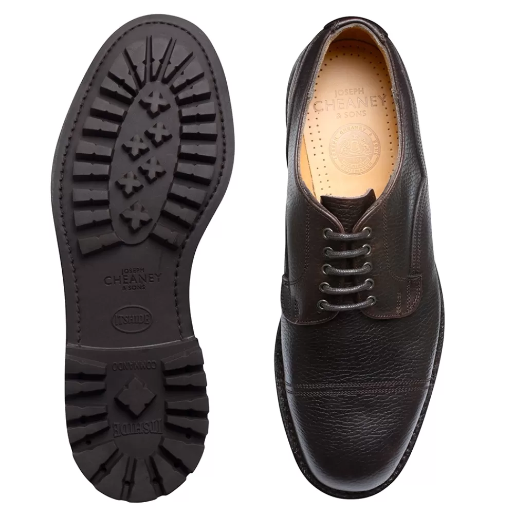 Cheaney Derbys | Cairngorm Ii C Veldtschoen Derby In Dark Brown Pull Up Grain Leather