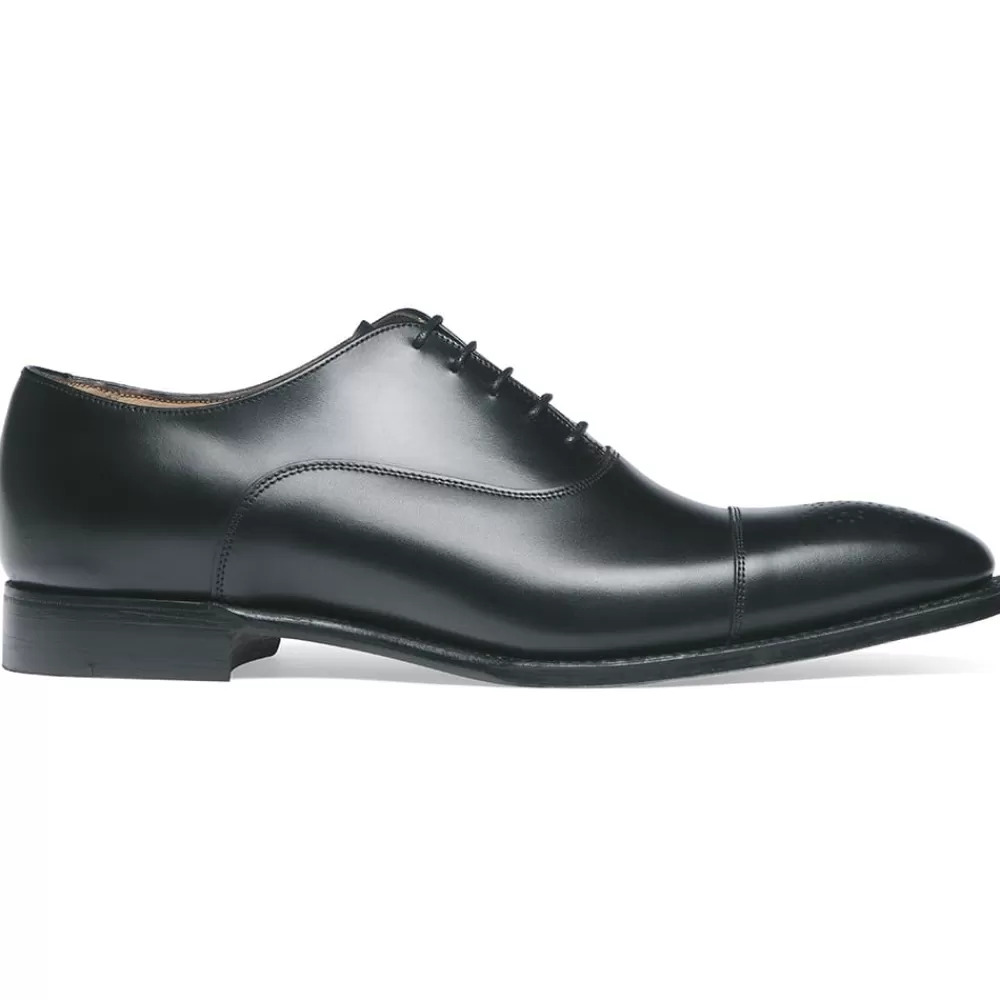 Cheaney Oxfords | Cambridge Oxford In Black Calf Leather | Leather Sole