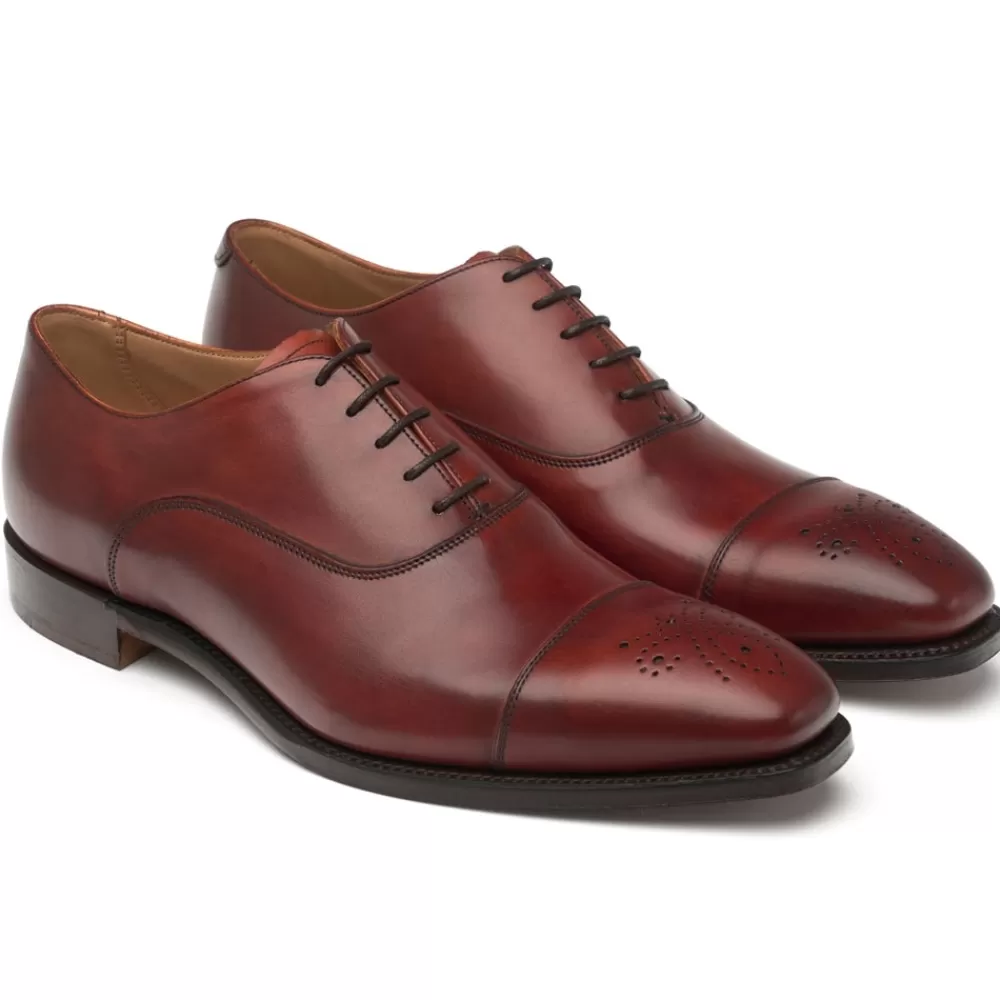 Cheaney Oxfords | Cambridge Oxford In Dark Leaf Calf Leather
