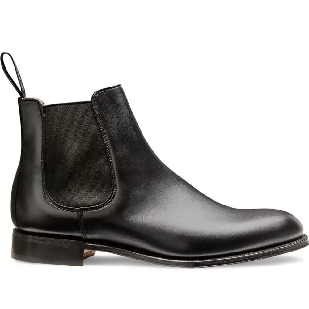 Cheaney Chelsea Boots | Clara Chelsea Boot In Black Calf Leather