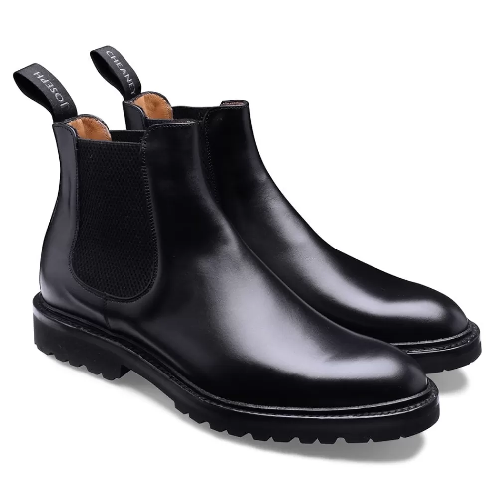 Cheaney Chelsea Boots | Cleo Chelsea Boot In Black Calf Leather