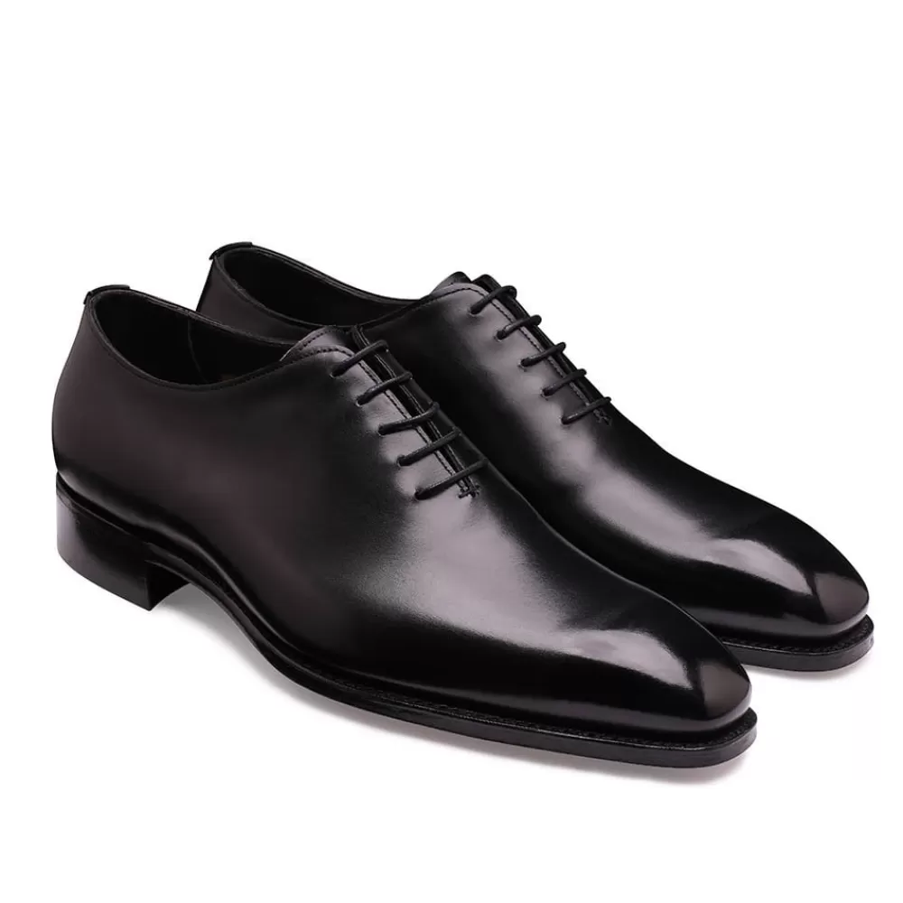 Cheaney Oxfords | Crowndale Wholecut Oxford In Black Calf Leather