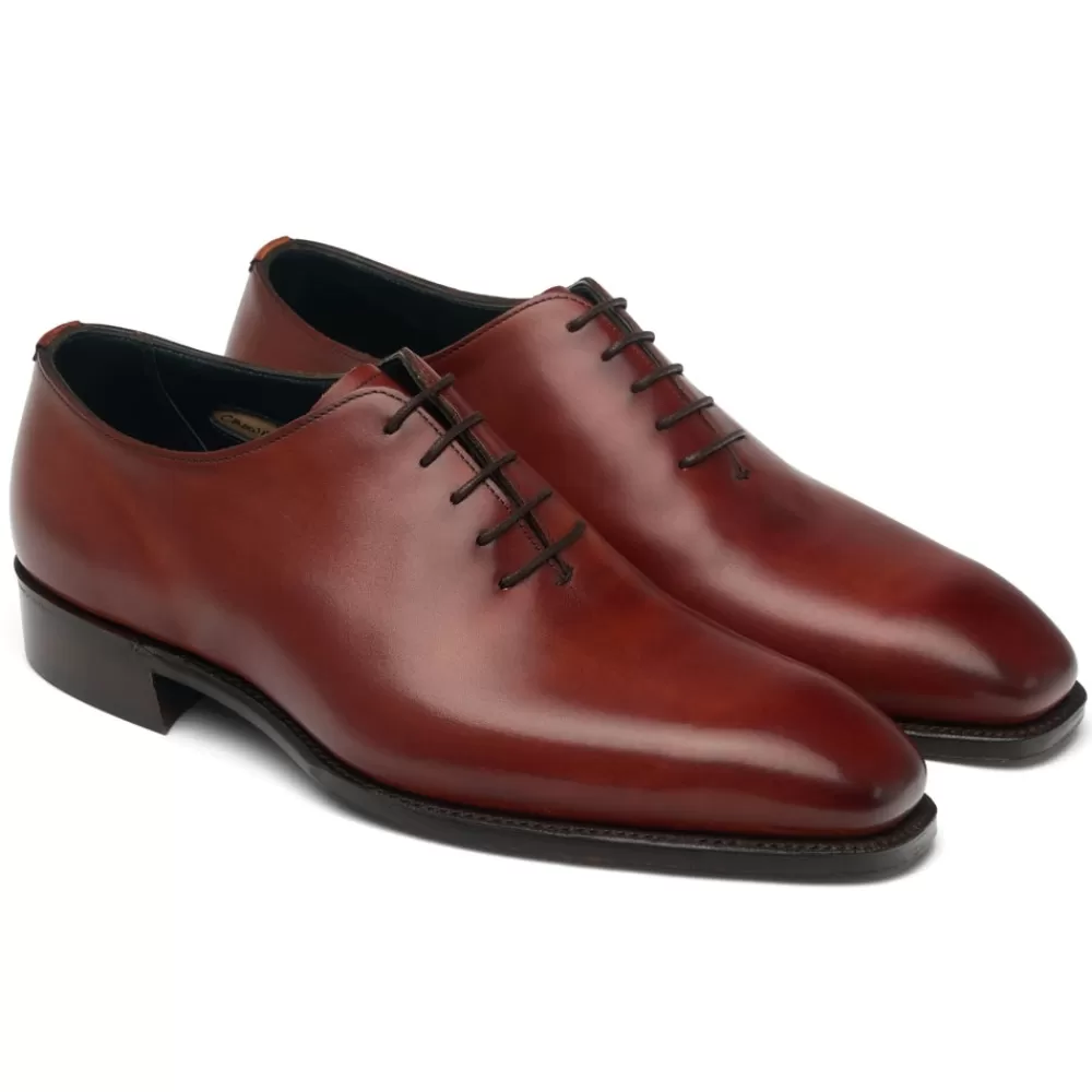 Cheaney Oxfords | Crowndale Wholecut Oxford In Dark Leaf Calf Leather