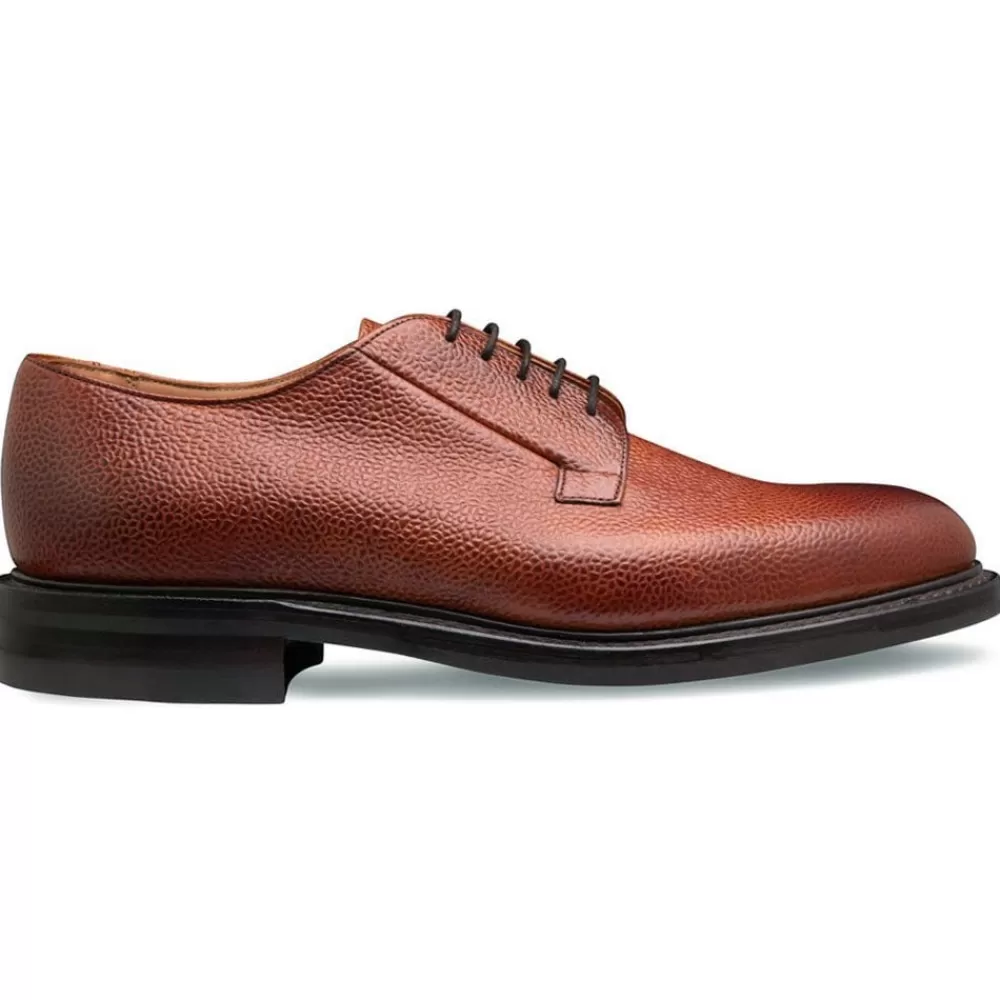 Cheaney Derbys | Deal Ii R Derby In Mahogany Grain Leather