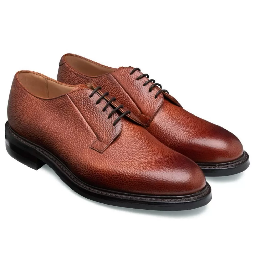 Cheaney Derbys | Deal Ii R Derby In Mahogany Grain Leather