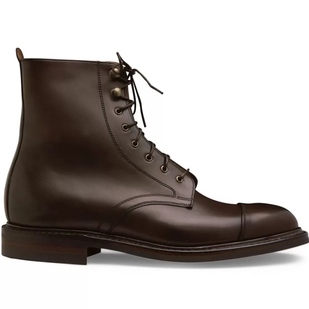 Cheaney Derby Boots | Elliott Ii R Capped Derby Boot In Mocha Calf Leather