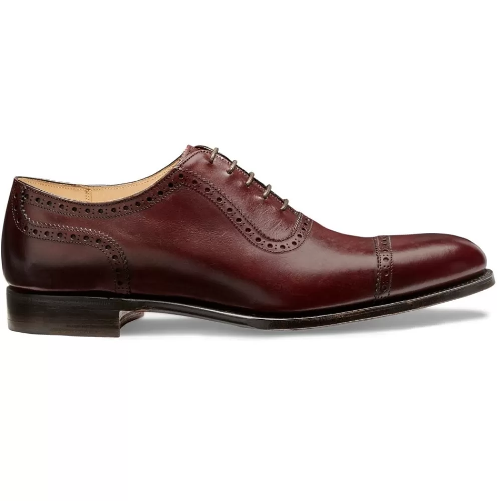 Cheaney Oxfords | Fenchurch Oxford In Burgundy Calf Leather