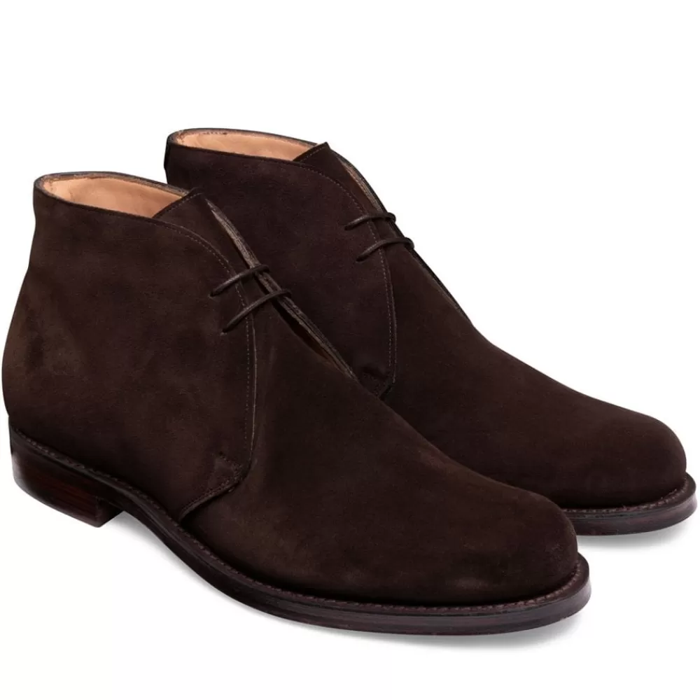 Cheaney Chukka Boots | Garforth Ef Chukka Boot In Bitter Chocolate Calf Suede