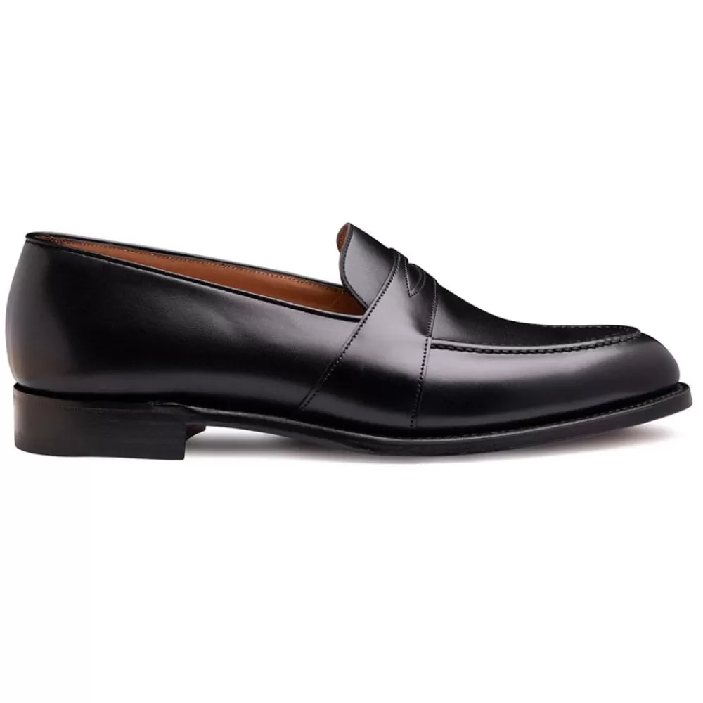 Cheaney Loafers | Gracechurch Penny Loafer In Black Calf Leather