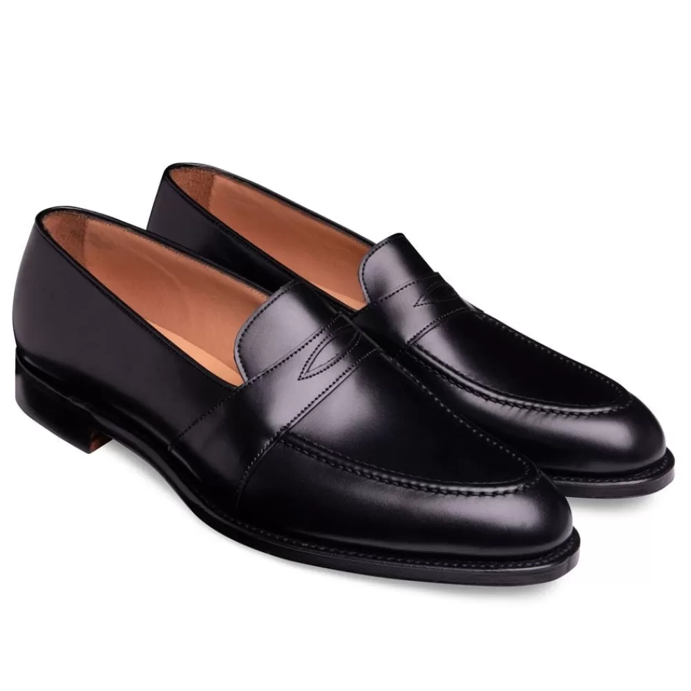 Cheaney Loafers | Gracechurch Penny Loafer In Black Calf Leather
