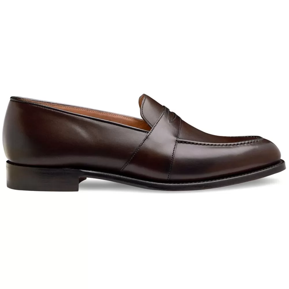 Cheaney Loafers | Gracechurch Penny Loafer In Dark Brown Calf Leather