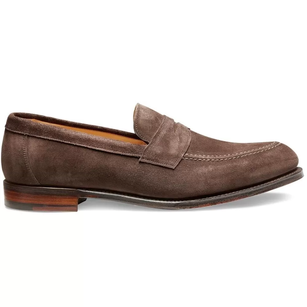 Cheaney Loafers | Hadley D Penny Loafer In Brown Suede