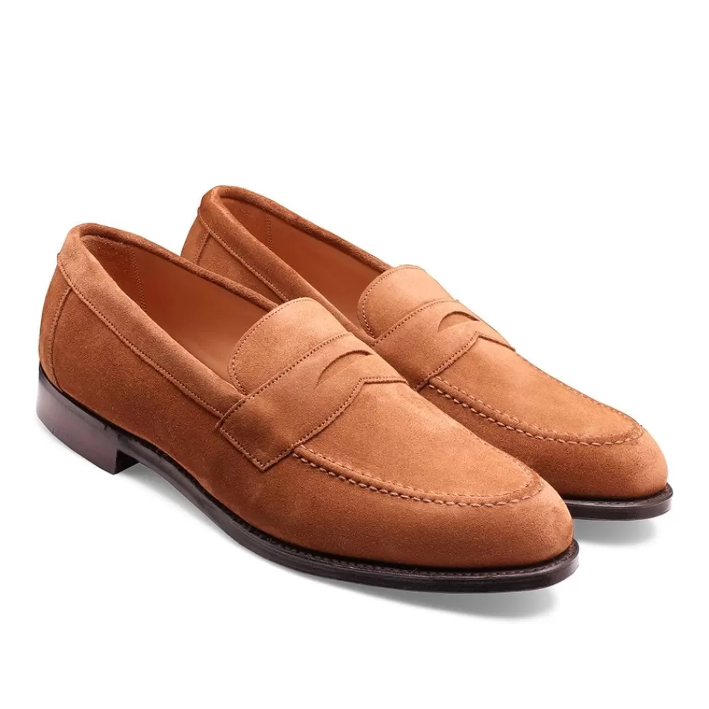 Cheaney Loafers | Hadley Penny Loafer In Fox Suede