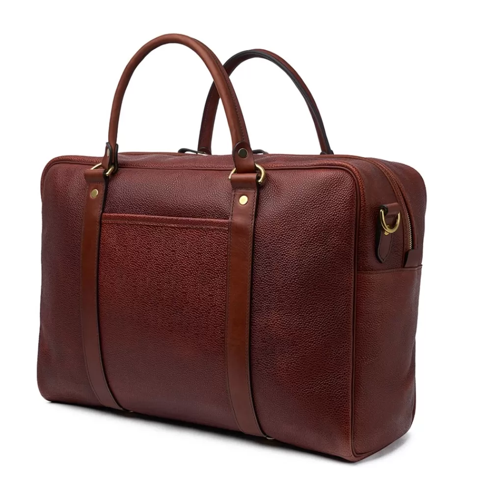 Croots X Cheaney Luggage & Bags | Holdall In Mahogany Grain Leather