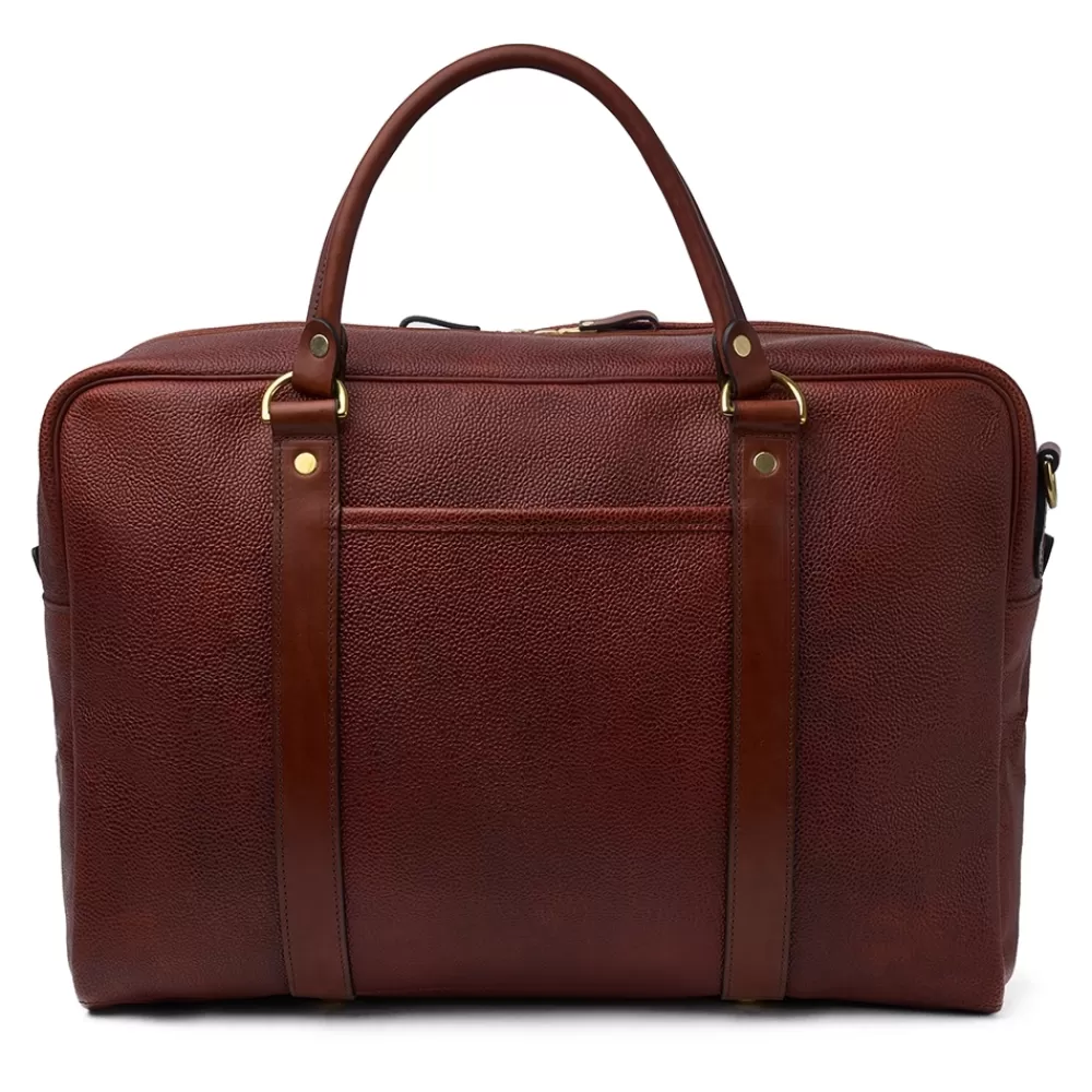 Croots X Cheaney Luggage & Bags | Holdall In Mahogany Grain Leather