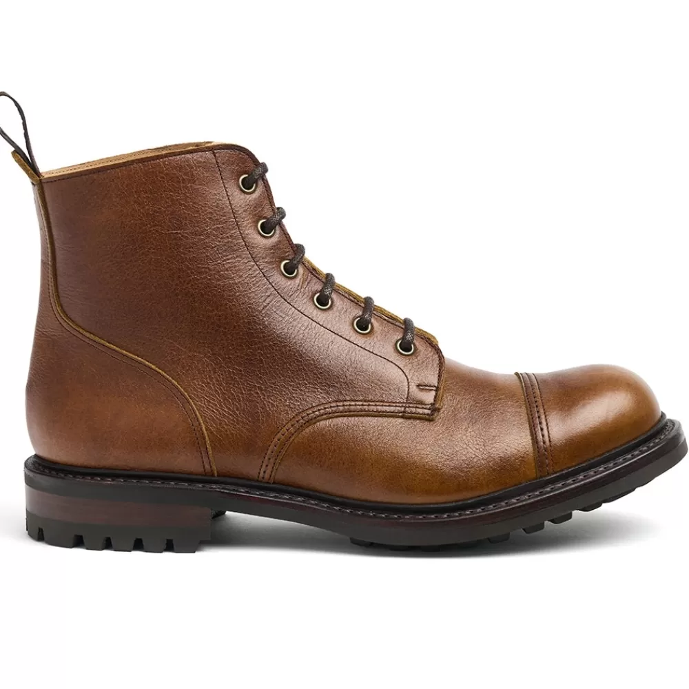 Cheaney Military Boots | Hurricane Ii C Derby Boot In Bronze Kudu Leather