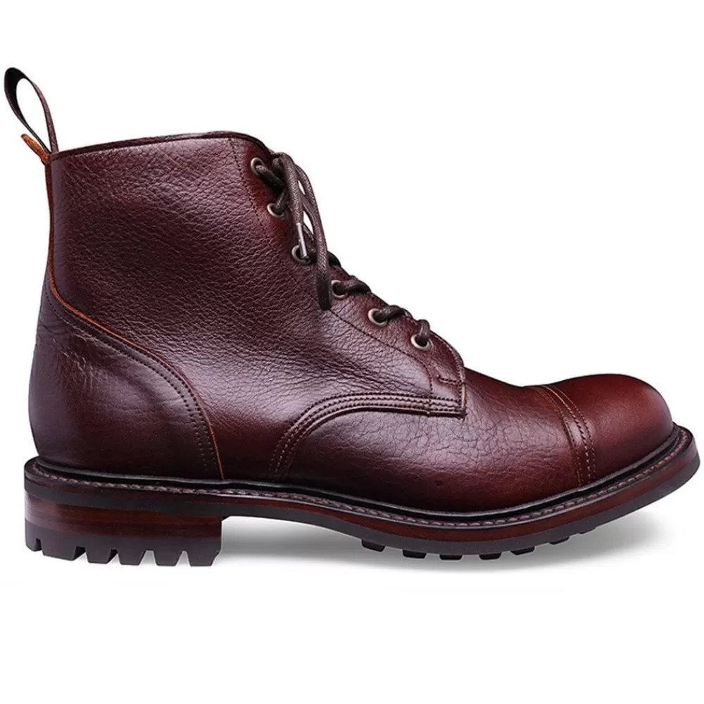Cheaney Military Boots | Hurricane Ii C Derby Boot In Whiskey Kudu Leather