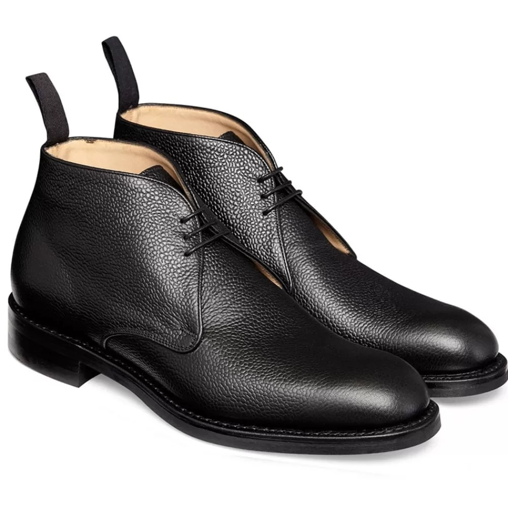 Cheaney Chukka Boots | Jackie Iii R Chukka Boot In Black Grain Leather