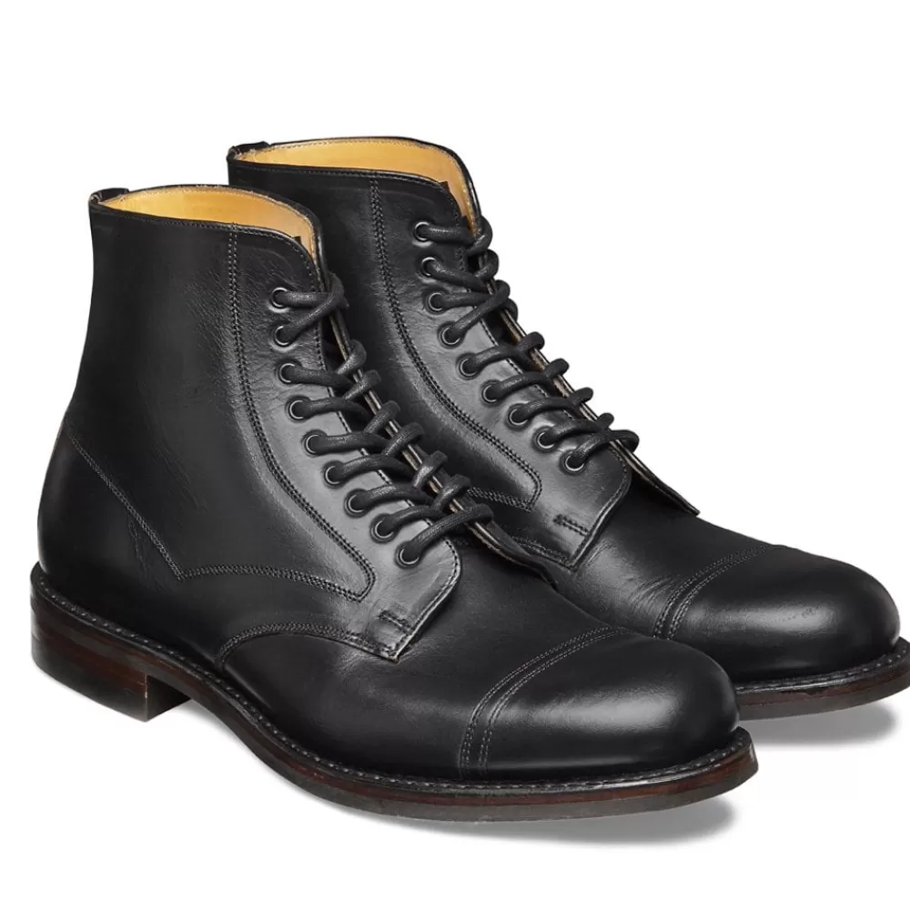 Cheaney Derby Boots | Jarrow R Derby Boot In Black Chromexcel Leather