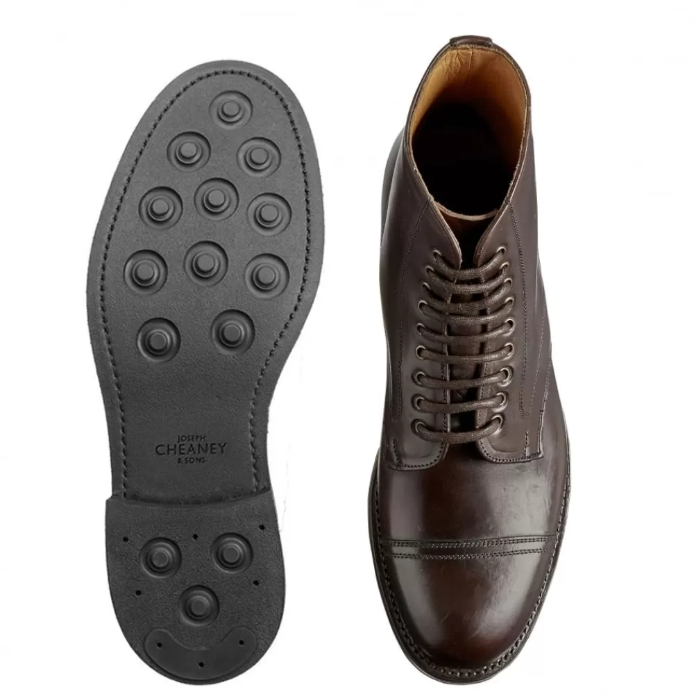 Cheaney Derby Boots | Jarrow R Derby Boot In Chicago Tan Chromexcel Leather
