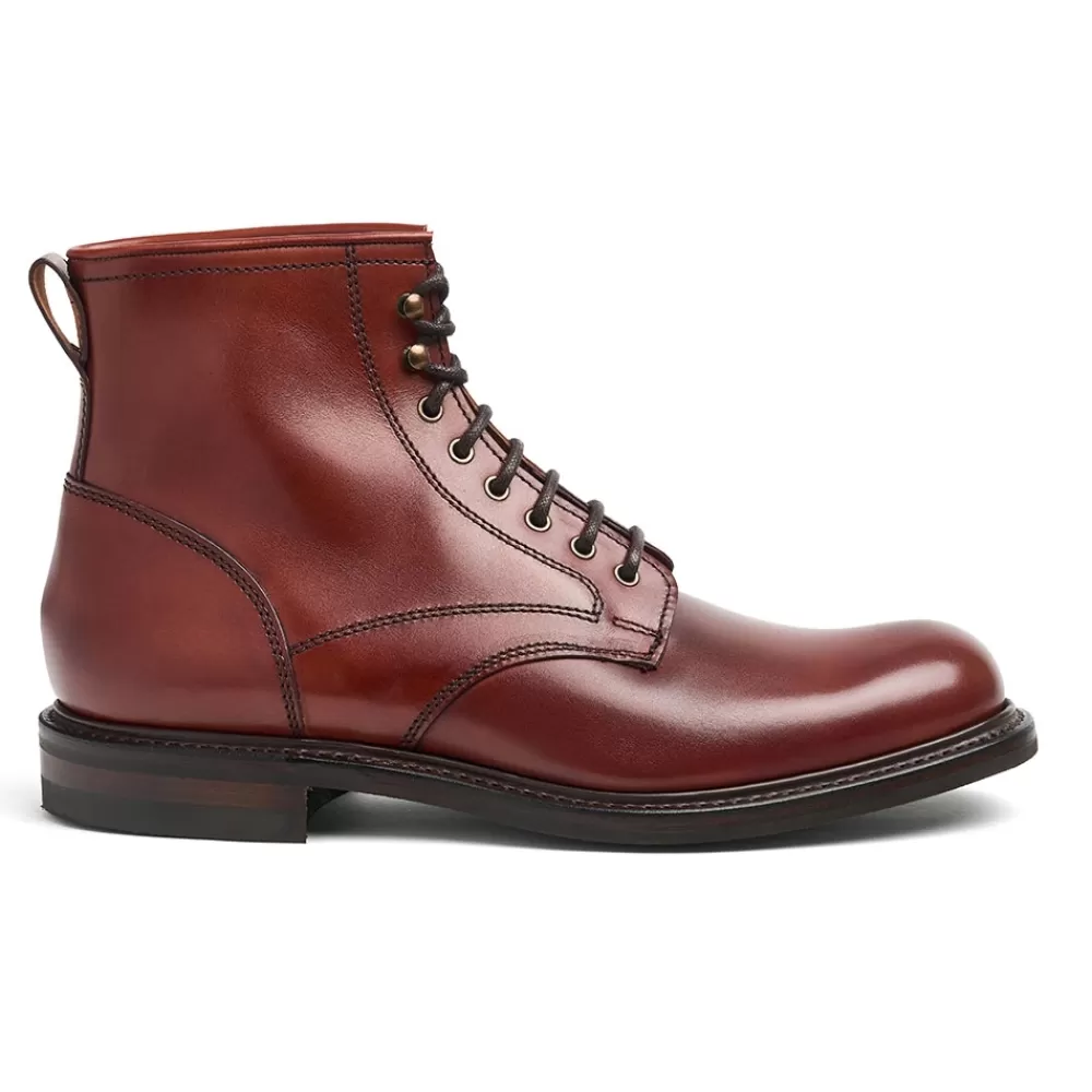 Cheaney Derby Boots | Jaxson Ii R Derby Boot In Dark Leaf Calf Leather