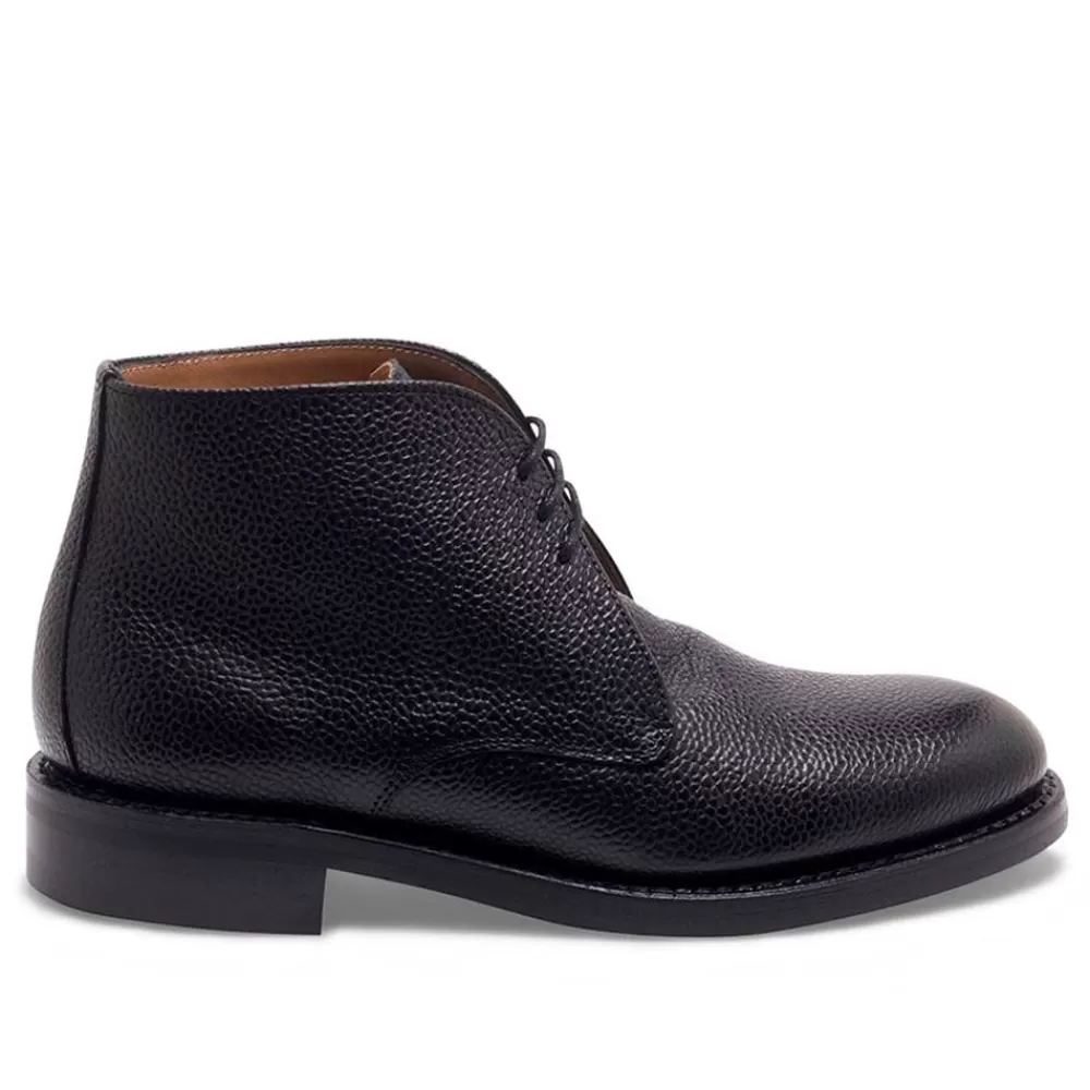 Cheaney Chukka Boots | Jessie R Chukka Boot In Black Grain Leather