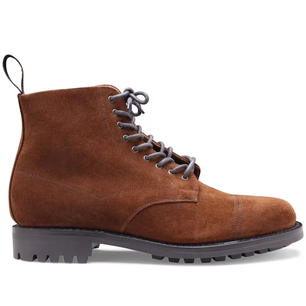Cheaney Derby Boots | Kaber C Derby Boot In Snuff Repello Oil Suede