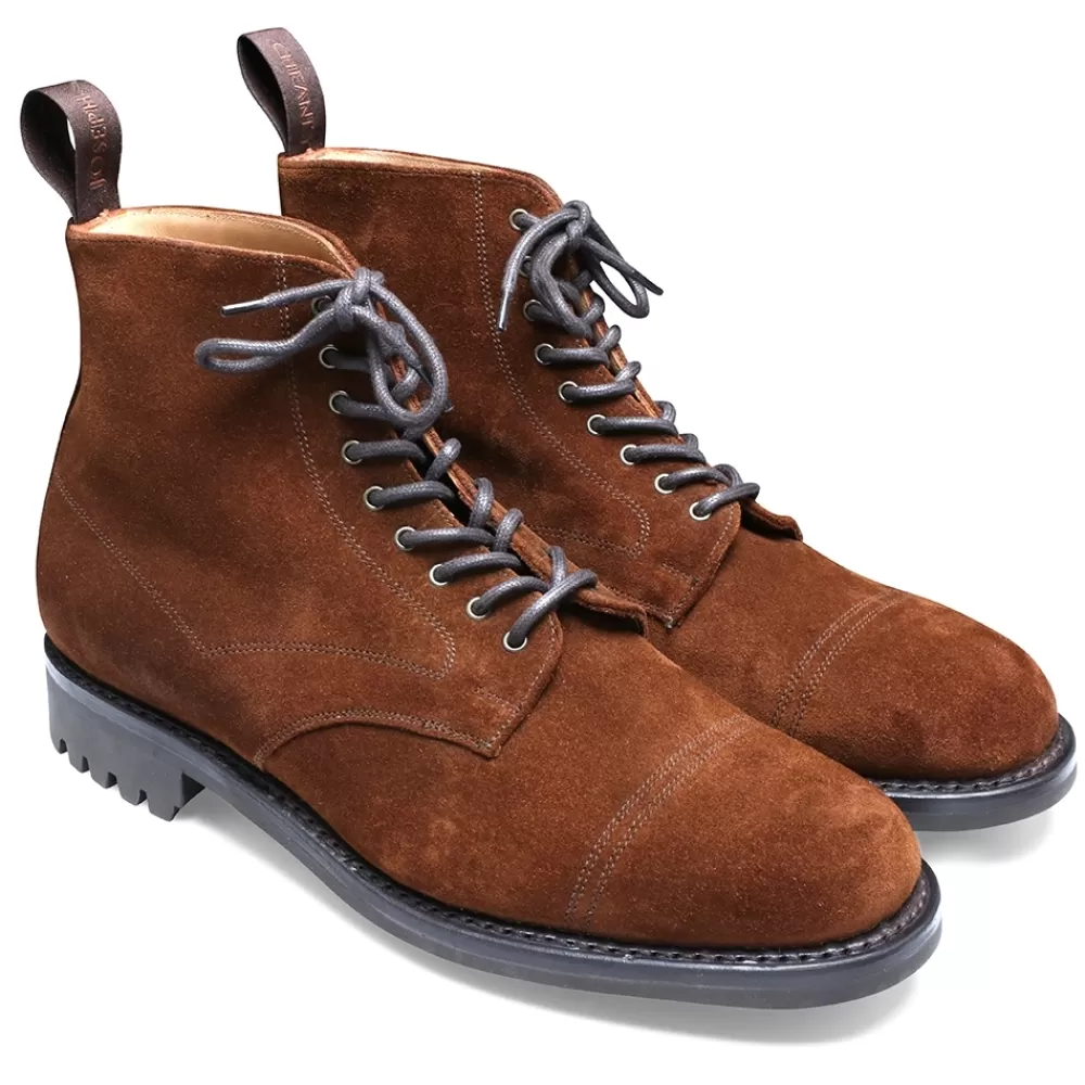 Cheaney Derby Boots | Kaber C Derby Boot In Snuff Repello Oil Suede