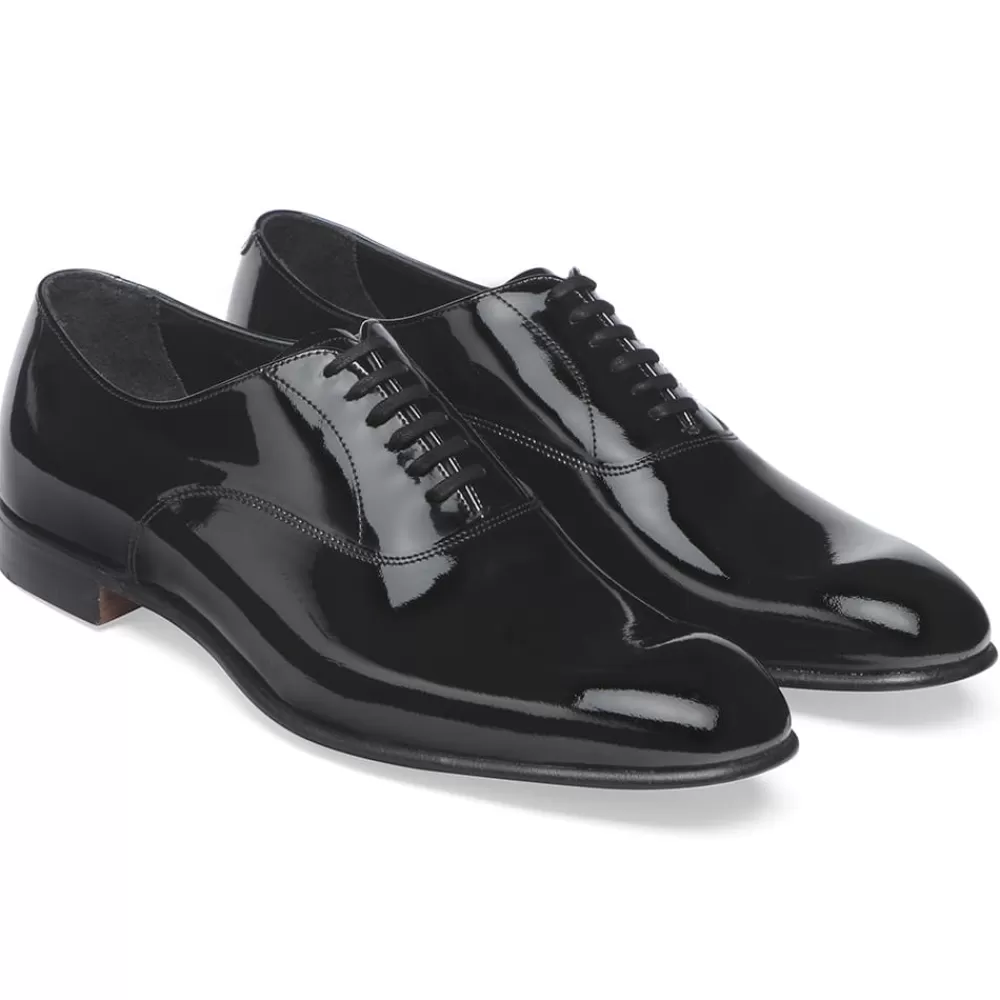 Cheaney Oxfords | Kelly Black Patent Leather Oxford Dress Shoe