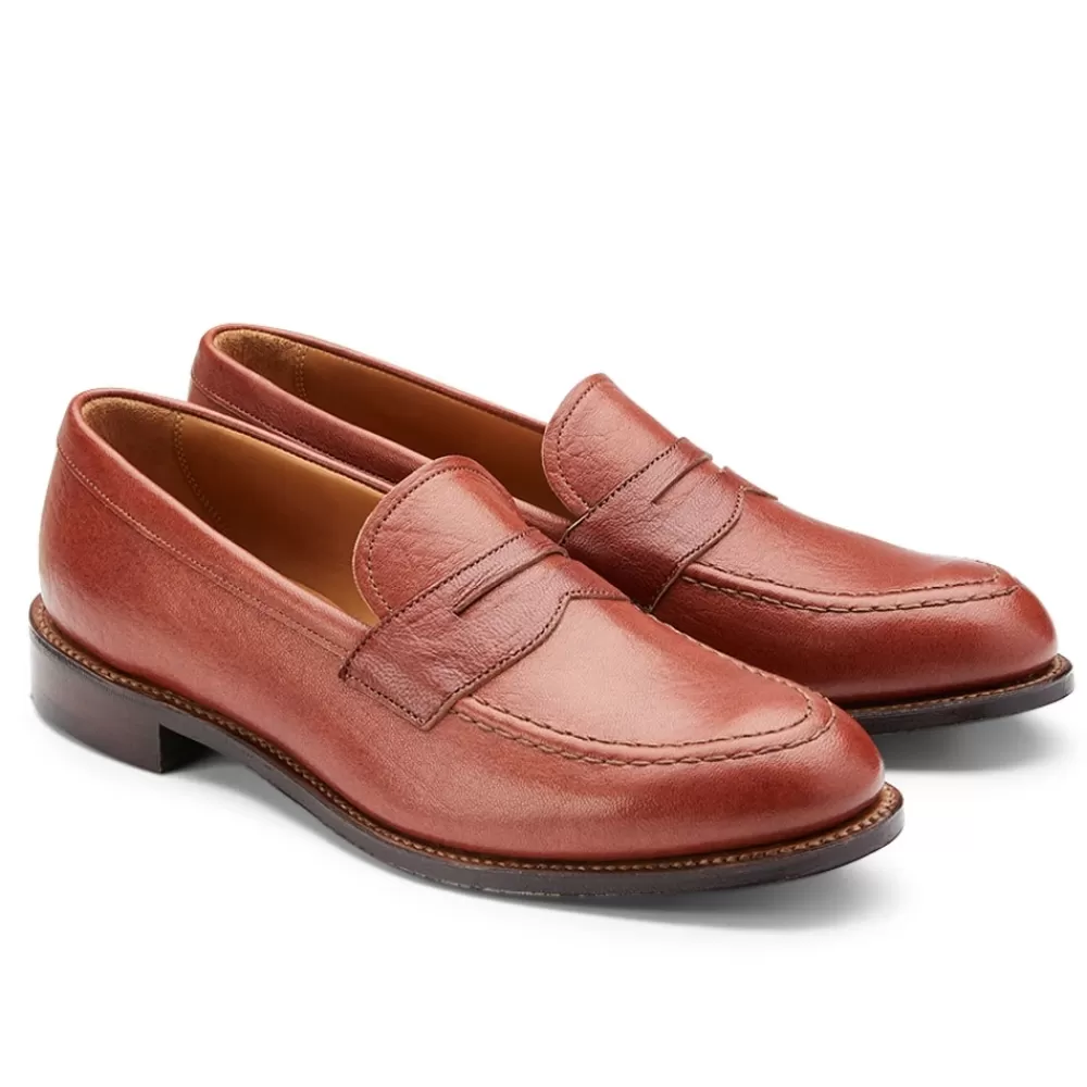Cheaney Loafers | Kenmore Ef Penny Loafer In Tan Deerskin Leather