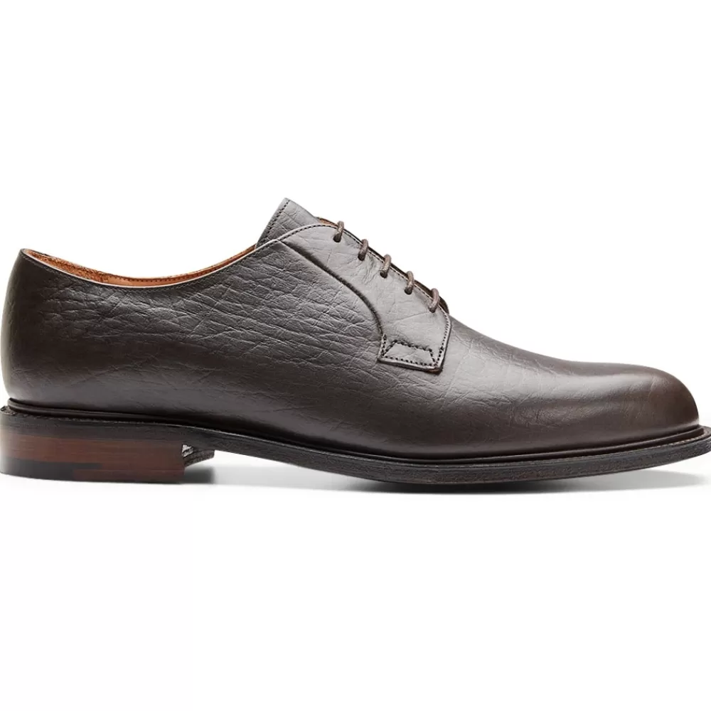 Cheaney Derbys | Kintyre Ef Derby In Dark Brown Deerskin