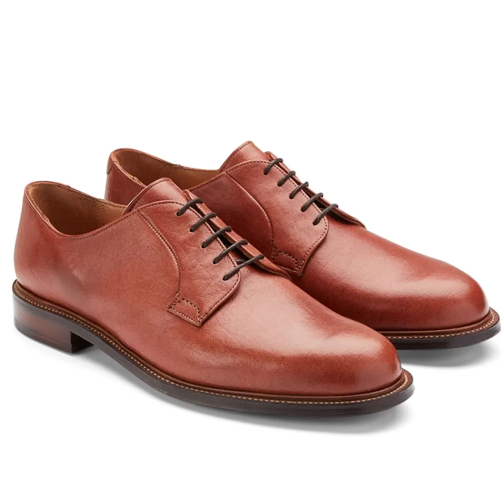 Cheaney Derbys | Kintyre Ef Derby In Tan Deerskin