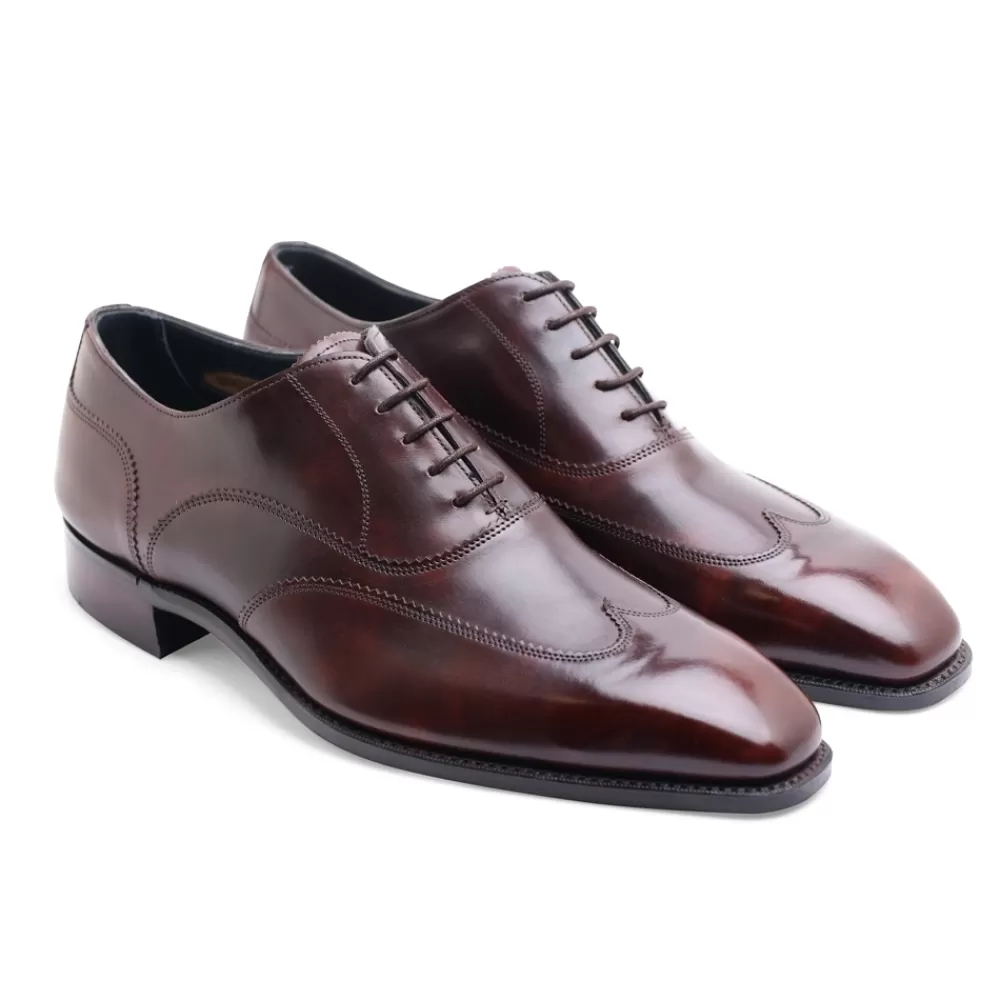 Cheaney Oxfords | Knightsbridge Oxford Austerity Brogue In Brown Museum Calf Leather