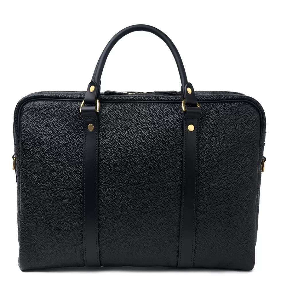 Croots X Cheaney Luggage & Bags | Laptop Bag In Black Grain Leather
