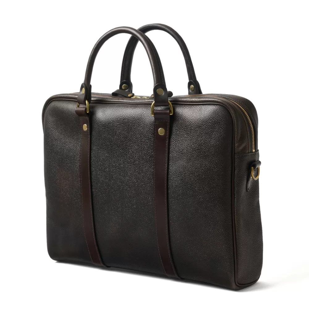 Croots X Cheaney Luggage & Bags | Laptop Bag In Bronze Grain Leather